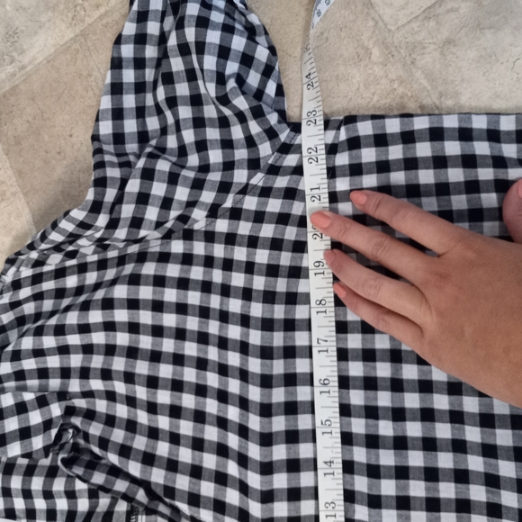 Black & white gingham button down shirt - Picture 4 of 4